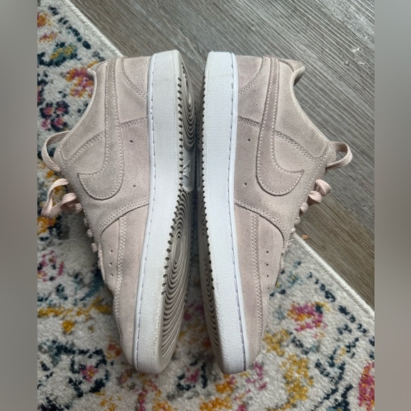 Nike Court Vision AF1 Sneakers Suede Pink Light Pink Casual Wear Size 9.5 - Picture 9 of 16